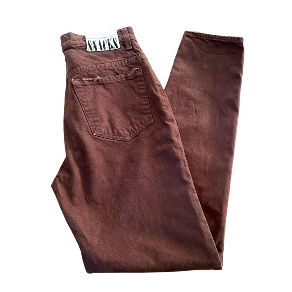 MOTHER SNACKS Twizzy Skimp High Waisted Jeans French Roast Size 27